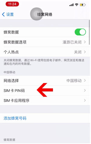 义安苹果14维修网分享如何给iPhone14的SIM卡设置密码 